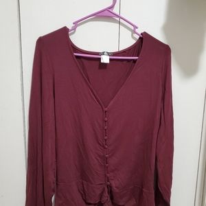 2000s Maroon Sweater